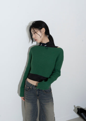 ACY CROP KNIT